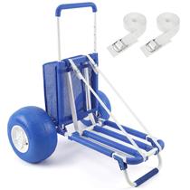 Carrinho de Praia Sekey com pneus grandes de 12" dobrável