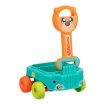 Carrinho de Puxar Urso com Blocos Silvestres Gulliver