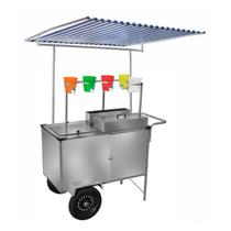 Carrinho de Raspadinha com Toldo e Rodas Pneumáticas Cefaz