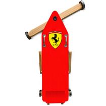Carrinho de Rolimã 4 Rodas Brinquedo Ferrari Vermelho