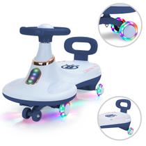 Carrinho de Rolimã Infantil Musical com Luzes LED Volante 360 Seguro Antiderrapante Menino Menina Gira Gira Twister Carrinho de Rolimã Infantil Musical com Luzes LED Volante 360 Seguro Antiderrapante Menino Menina Gira Gira Twister