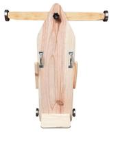 Carrinho De Rolimã Vintage Madeira Brinquedo Madeira Crua