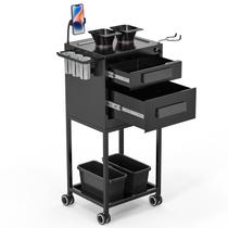 Carrinho de Salão OmySalon com Gavetas Trancáveis Preto Carrinho de Salão OmySalon com Gavetas Trancáveis Preto