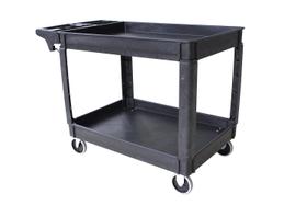 Carrinho de serviço utilitário MaxWorks 80858 227 kg com 2 bandejas e rodas Carrinho de serviço utilitário MaxWorks 80858 227 kg com 2 bandejas e rodas