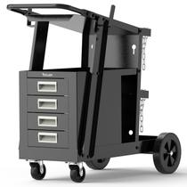 Carrinho de soldagem TOOLIOM com gabinete de 4 gavetas para soldador TIG MIG
