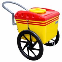 Carrinho De Sorvete 300 Picolés T350 Thermototal Amarelo e Vermelho Carrinho De Sorvete 300 Picolés T350 Thermototal Amarelo e Vermelho