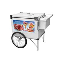 Carrinho de Sorvetes com Placas de Gelo X e Guarda-Sol Cefaz