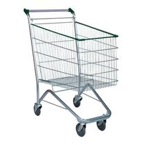 Carrinho de Supermercado Compras Tubular Zincado Cesto 180L Carrinho de Supermercado Compras Tubular Zincado Cesto 180L