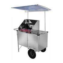 Carrinho de Tapioca Inox com Toldo e Rodas Pneumáticas Cefaz
