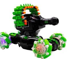 Carrinho Destroyer Twist de Controle Remoto Recarregável C/ Som e Luz Lança Dardos 4x4 Off Road .