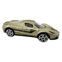 Carrinho Die Cast Garagem S.A. Prata E Dourado