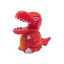 Carrinho Dino T-rex Vermelho Aperta e Anda - Bbr R3008