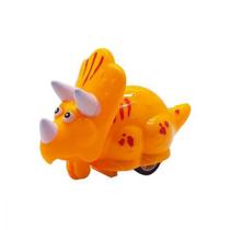 Carrinho Dino Triceratops Amarelo Aperta e Anda - Bbr R3008 Carrinho Dino Triceratops Amarelo Aperta e Anda - Bbr R3008