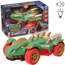 Carrinho Dinossauro Com Som E Luz Monster Minis Teamsterz