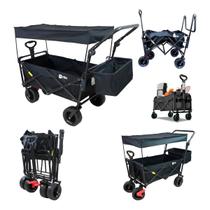 Carrinho Dobrável com Teto Montclair Camping Praia C/ Cobertura portátil Suporta Até 80 kg - NTK Carrinho Dobrável com Teto Montclair Camping Praia C/ Cobertura portátil Suporta Até 80 kg - NTK