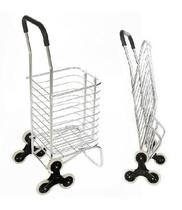 Carrinho Dobravel De Aluminio 6 Rodas Sobe Escada Compras