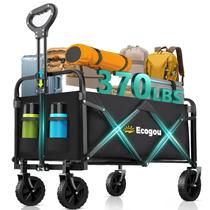 Carrinho dobrável Ecogou com capacidade de carga de 370 lb e rodas Carrinho dobrável Ecogou com capacidade de carga de 370 lb e rodas