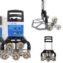 Carrinho Dobrável Multifuncional Carga Suporta 70kg Alumínio