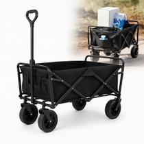 Carrinho Dobrável Multiuso Feira Mercado Praia Camping Carga até 150kg Estrutura Aço Rodas Reforçadas Carrinho Dobrável Multiuso Feira Mercado Praia Camping Carga até 150kg Estrutura Aço Rodas Reforçadas