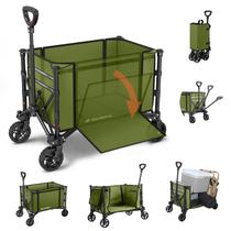 Carrinho dobrável Raynesys 100kg/120L com rodas verdes Carrinho dobrável Raynesys 100kg/120L com rodas verdes