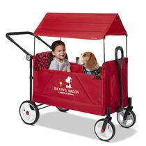 Carrinho Dobrável Utilitário Radio Flyer Snoopy com Toldo Carrinho Dobrável Utilitário Radio Flyer Snoopy com Toldo