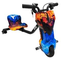 Carrinho Drift Fogo E Gelo 250w Elétrico Infantil 3 Rodas