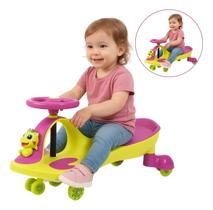 Carrinho Dute Toys 360º Acende Luz Na Rodinha Motoca Criança