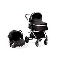 Carrinho e Bebê Conforto TS Kansas Silver/Preto - Premium Baby