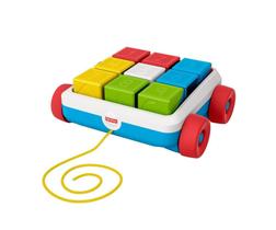 Carrinho e Blocos Didáticos Colorido c/ Puxador Fisher Price