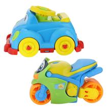 Carrinho e Motinha Mini Racers