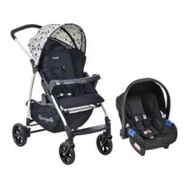 Carrinho ecco preto astratto + cadeira touring x - burigotto Carrinho ecco preto astratto + cadeira touring x - burigotto