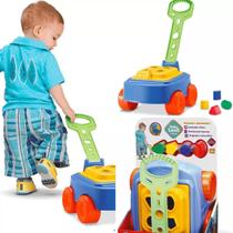 Carrinho Educativo De Puxar Brinquedo Infantil Com Blocos - Cardoso Toys