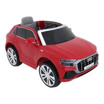 Carrinho Elétrico Audi Q8 12V Vermelho c/ Controle Remoto para Crianças até 30kg Bel - 929604