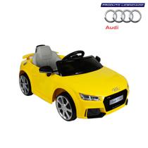 Carrinho Elétrico Audi TT RS 12V Amarelo Bel Carrinho Elétrico Audi TT RS 12V Amarelo Bel