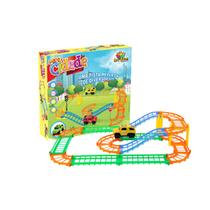 Carrinho Elétrico Auto Pista Mini Cidade - 26 Peças