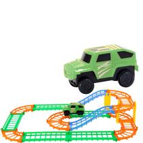 Carrinho Elétrico Auto Pista Mini Cidade - 26 Peças