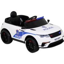 Carrinho Elétrico de Polícia Drift 12V Branco Bel