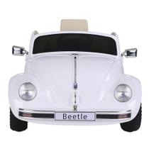 Carrinho Elétrico Fusca Beetle 12V Branco Controle Remoto - Zippy Toys