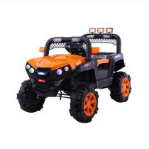 Carrinho Elétrico Infantil 12V Utv Laranja Acelerador Pedal