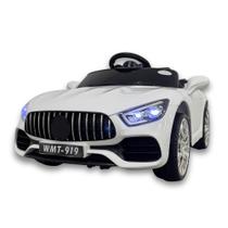 Carrinho Elétrico Infantil 6V Super GT Turbo Conversível Branco