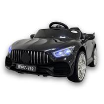 Carrinho Elétrico Infantil 6V Super GT Turbo Conversível Preto