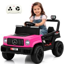 Carrinho Eletrico Infantil Bang Toys Jipe Max Kids Rosa 6V Controle