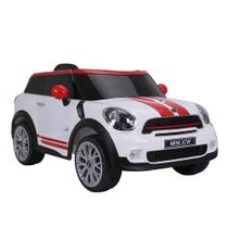 Carrinho Elétrico Infantil Bel Brink Mini Paceman 12v Com Controle Remoto Branco