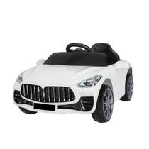 Carrinho Elétrico Infantil BMW Z4 Branco Unitoys 6V com Controle Remoto, Cinto de Segurança, Led e Sons Realistas