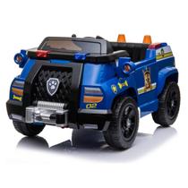 Carrinho elétrico infantil brinquedo resgate patrulha canina chase carro motorizado policia 12v usb - Bangtoys