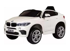 Carrinho Elétrico Infantil Carro Passeio BMW X6 12v Branco