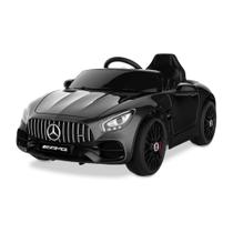 Carrinho Elétrico Infantil com Controle Remoto - Mercedes-AMG GT - Preto - 12V - Xalingo