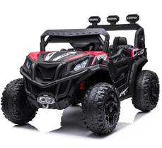 Carrinho Elétrico Infantil - Jeep Off-Road - 12V - 2 Assentos - Vermelho e Preto - Yes Toys