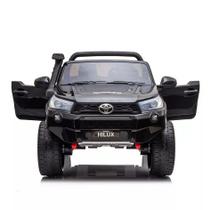 Carrinho Elétrico Infantil Licensed Toyota Hilux 12V 4x4 2 assentos modelo premium
