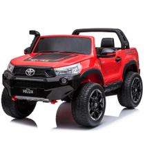 Carrinho Elétrico Infantil Licensed Toyota Hilux 12V 4x4 2 assentos modelo premium